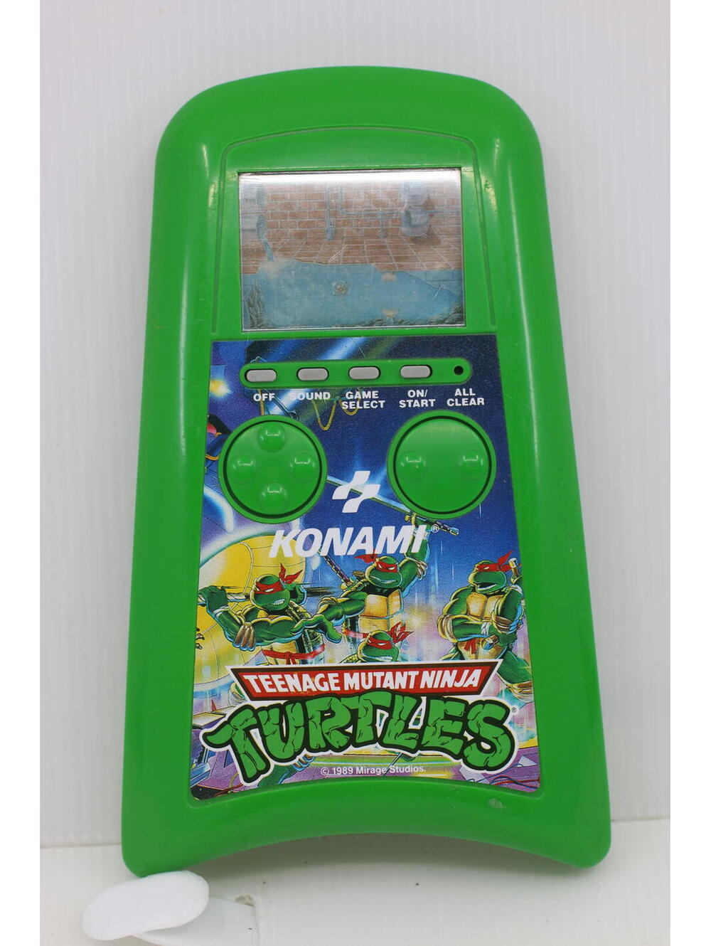 Teenage Mutant Ninja Turtles Handheld LCD Console Konami 1989 TESTED & WORKS